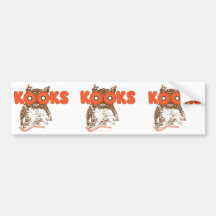 kook hoot owls bumper stickers