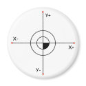 Koordinatenkreuz magnets