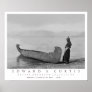 Kootenai Indian Standing by Canoe Poster