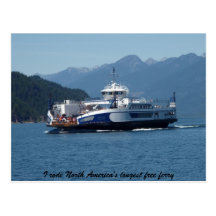 Kootenay Lake Ferry, British Columbia Post Cards
