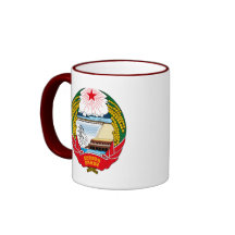 korea north emblem coffee mugs