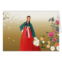 Korean Girl in Summer Cards