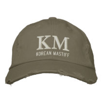 Korean Mastiff Monogram Embroidered Hat