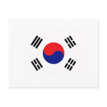 Korean Republic flag of South Korea Tees and gifts Postcards