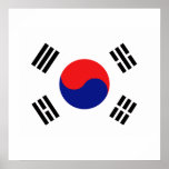 Korean Republic flag of South Korea Tees and gifts posters