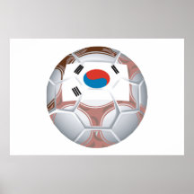 Korean Soccer Print