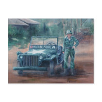 Korean War Hero Post Card