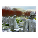 korean war memorial postcard