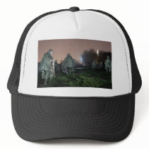 Korean War Memorial Washington Monument night Mesh Hat
