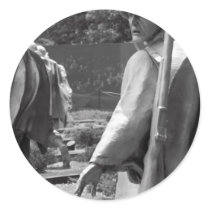 korean war veterans Status Round Stickers
