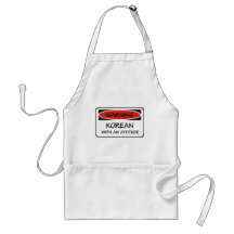 Korean With An Attitude Aprons