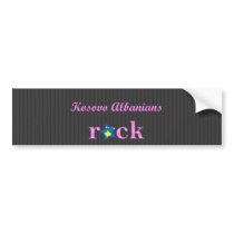 kosovans Rock - Cute Pink Bumper Sticker