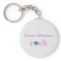 kosovans Rock - Cute Pink Key Chain