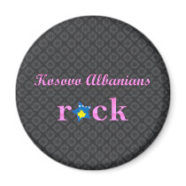 kosovans Rock - Cute Pink Magnets