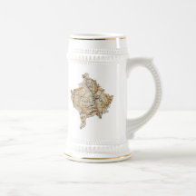 Kosovo Flag ~ Map Mug