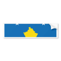 Kosovo Islands Flag Bumper Sticker