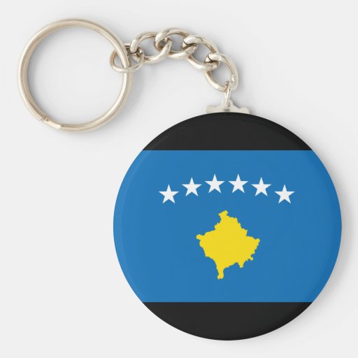 Kosovo Islands Flag Key Chain