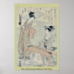 Koto and Sho panpipes by Hosoda, Eishi Ukiyoe posters