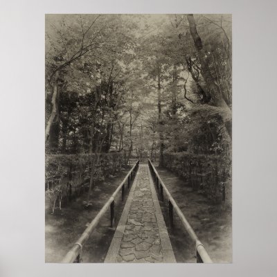 Koto-in Zen Temple Forest Path - Kyoto Japan Poster