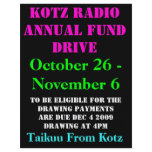 KOTZ RADIO ANNUAL FUND DRIVE, 2009 , October 26... flyers