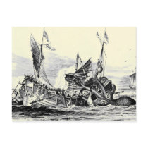 Kraken Attack! Postcard