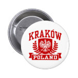 Krakow Poland Button