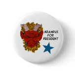 Krampus for President campaign button