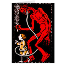 Krampus has a long tongue card