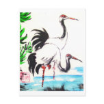 Kranich * Crane - Tier-Kunstkarte *ARTcard postcards