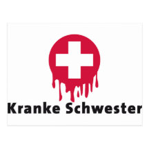 Kranke Schwester Postkarte