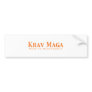 Krav Maga Gifts Bumper Sticker