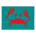 Krebs crab crawfish grußkarte