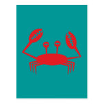 Krebs crab crawfish postkarte
