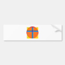 Kreis Quadrat Kreuz circle square cross Autoaufkleber