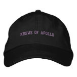 Krewe of Apollo cap black Embroidered Hats