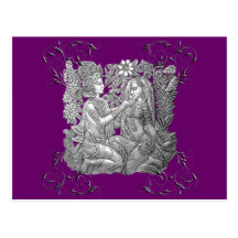 Krishna and Radha Post Card