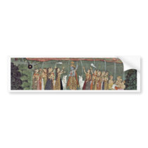 Krishna And The Mountain Govardhan By Shahadin Bumper Sticker