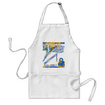 Krishna - Flute, Peacock Feather n Buttermilk Apron