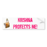 Krishna Protects Me! Bumper Stickers