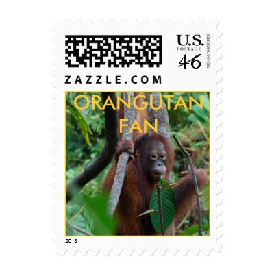 Krista ORANGUTAN FAN Postage by Krista_Orangutan
