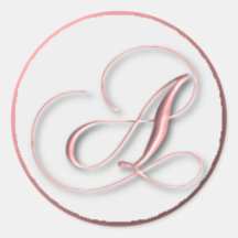 KRW - A - Monogrammed Seal Round Sticker