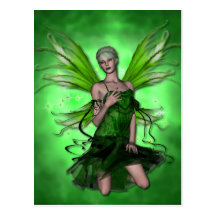 KRW Absinthe The Green Fairy Postcard