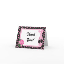 KRW Ballerina Rose Thank You Note Card