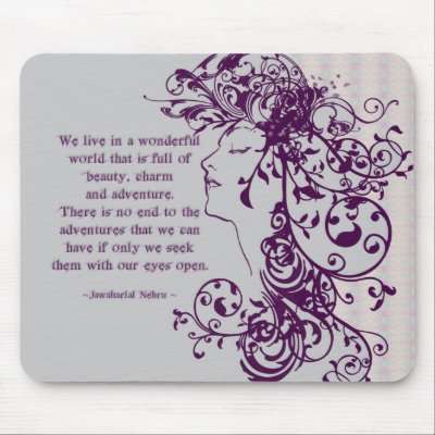 quotes on beauty. KRW Beauty Flourishes Quote Mouse Mat by KRWDesigns