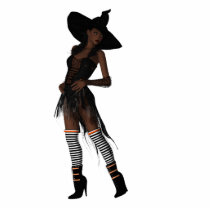 KRW Bewitching African American Witch Ornament Cut Out