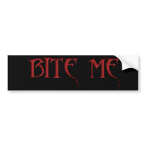 KRW Bite Me Vampire Bumper Sticker