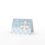 KRW Blue Booties Custom Baby Shower Invitation