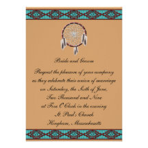 KRW Border Dreamcatcher Wedding Invitation