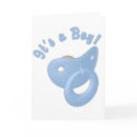 KRW Boy Pacifier Baby Shower Invitation cards