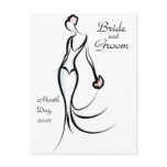 KRW Bride Save the Date Custom Postcard